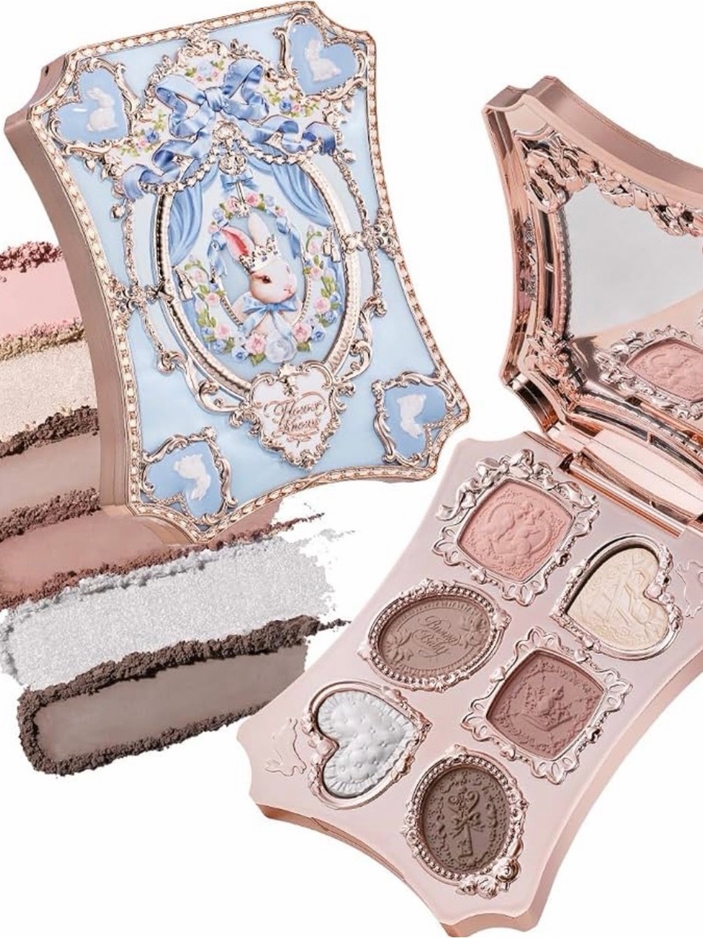 Deluxe Pastel Blue & Rose Gold Eyeshadow Palette - Brand: